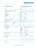 问卷调查- BOLLFILTER ▶为了解决您的过滤问题，我们需要有关操作条件和要求的准确数据;密封气体& # 10003;燃气& # 10003;