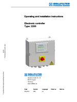 BOLLFILTER 2200型操作和安装说明