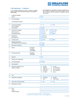 Filterfragebogen - Flüssigkeit von BOLLFILTER ▶嗯，我有一个过滤问题，过滤lösen zu können, benötigen wir möglichst genaue Angaben