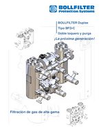 [翻译成西班牙语]Filtración de gas de alta gama ▶过滤的双重bloqueo y purga ▶Menos conexiones de ventilación, drenaje y purga ▶Menor número de obturaciones